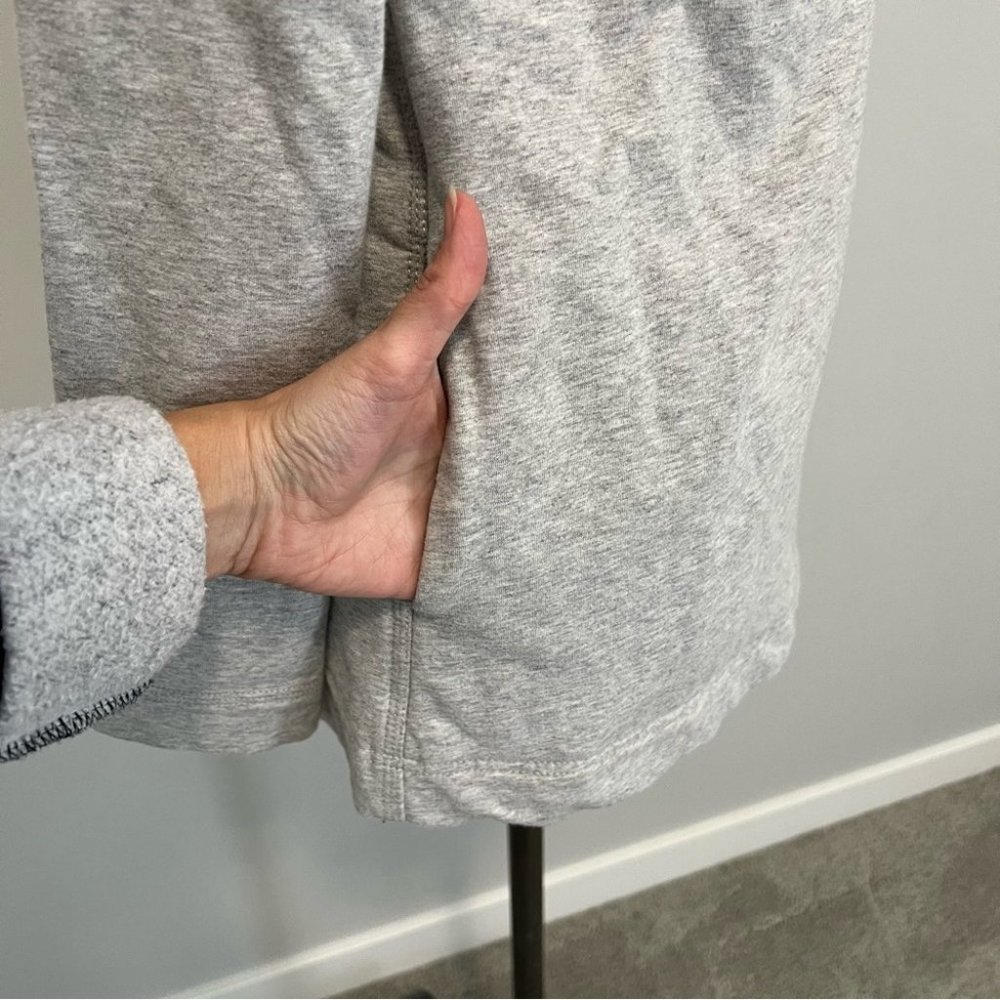 Lululemon Savasana Wrap Sweater Coal Strata Stripe - Picture 10 of 16